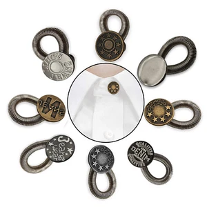 Jeans Waist Extender Buttons for Leather Craft Handbags Coats Trousers 2-100x - Picture 1 of 14