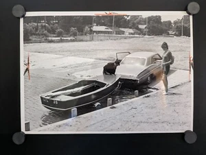 1972 East Detroit Familie Startboot Detroit Nachrichten Pressefoto 10 x 7 - Bild 1 von 2