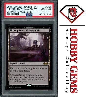 URBORG, TOMB OF YAWGMOTH PSA 10 2018 Ultimate Masters Rare 254 MTG - Image 1 of 2