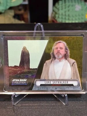 2016 Topps Star Wars Evolution Luke Skywalker Jedi in Exile Gold 15/50 - Image 1 of 2