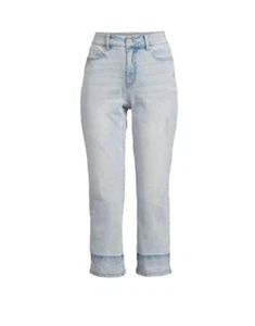 Time and Tru Women's High Rise Straight Crop Jean Size 14 - Picture 1 of 3