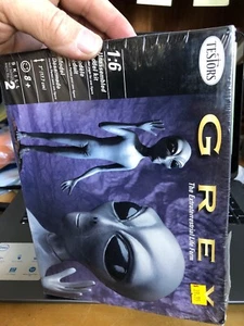 vintage 1995 Testors GREY alien model kit set #761 new sealed w/ box damage rare - Picture 1 of 5