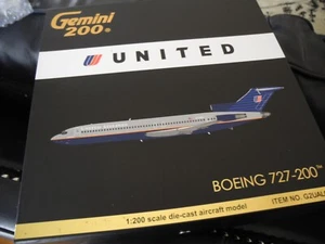 Extremely RARE GEMINI Jets Boeing 727-200 UNITED, 1:200, 1st Version, Limited - Picture 1 of 3