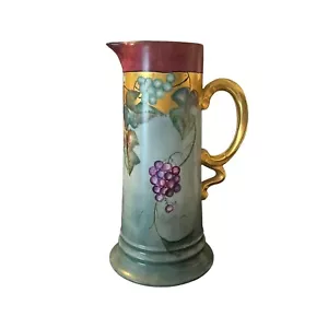 Antigua jarra de porcelana alta pintada a mano Rosenthal Bavaria - Imagen 1 de 8