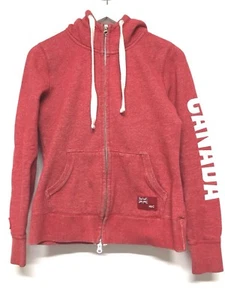 Canada Olympic Team SweatShirt Hoodie Jacket Front Zip Hud Son's Bay co S/P EUC - Picture 1 of 8