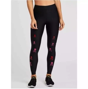 ULTRACOR x Soulcycle Medium Skull Halloween High Rise Leggings Laufen Yoga P20 - Bild 1 von 8