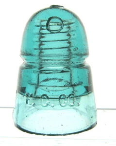 VERY LARGE AND OBVIOUS BUBBLE CD 145 H.G. CO. GLASS INSULATOR. - Picture 1 of 6