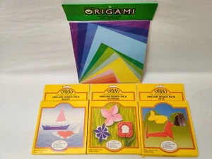 (Lot of 4) DRYAD & YASUTOMO Origami Design Packs Pets, Boats, Flowers, Sheets - Picture 1 of 4