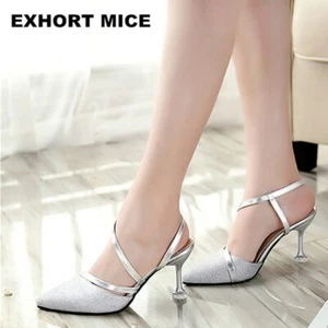 Zapatos De Mujer Tacones Altos De Moda Bombas Elegantes Zapato De Fiesta Vestido - Imagen 1 de 11