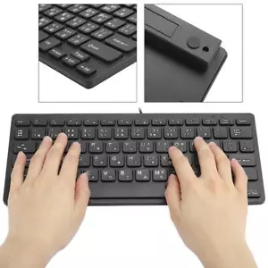 USB Wired Ultra Thin Japanese Keyboard 78 Keys for PC Desktop Laptop Computer - Picture 1 of 12