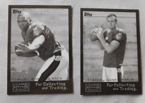 2008 Topps Mayo's Cut Plug Retro Rookies Black & White Football Card Pick one