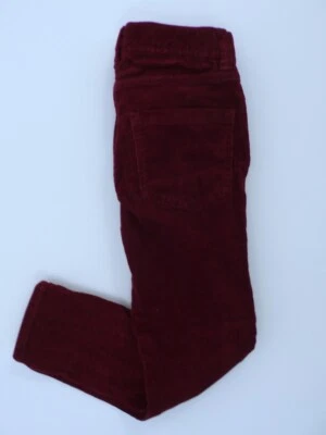 CREWCUTS Niñas Rojo Algodón Elástico Pana Cintura Ajustable 5-Pckt Palillo de Dientes Pantalón Talla 6 Foto 1 de 4
