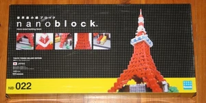 NANOBLOCK NB-022 TOKYO TOWER DELUXE EDITION Set 1420 Pieces NEW In Box - Picture 1 of 2