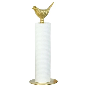Luxurious Gold Paper Towel Holder Countertop，Brass Paper Towel Holder for Kit... - Picture 1 of 9