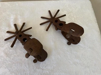 铸铁西部Charro墨西哥马刺古董  — 第 1/4 张图片