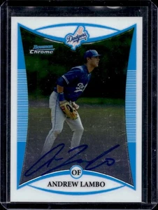 2008 Bowman Chrome Andrew Lambo Prospects Auto #BCP267 Dodgers - Picture 1 of 2