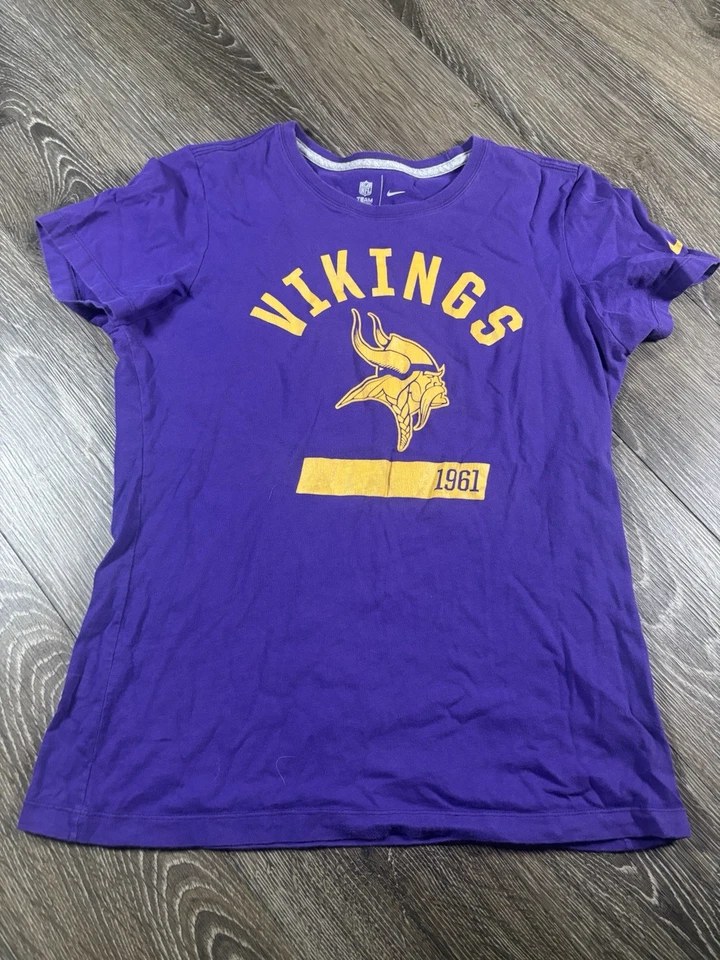 Nike Minnesota Vikings Niñas Camisa Grande Púrpura NFL Foto 1 de 4