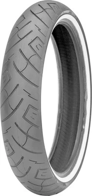Pneu dianteiro de parede branco reforçado 130/60-23 F777 75H Shinko 87-4582 - Imagem 1 de 4