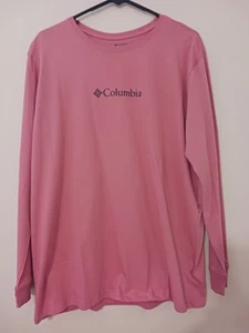 Womens Xl Columbia Long Sleeve 100% Cotton Shirt Pink(D) - Picture 1 of 3