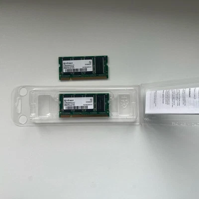 2 Infineon HYS64D32020HDL-6-C 256MB DDR 333 CL2.5 Laptop Memory Boxed - Image 1 of 4