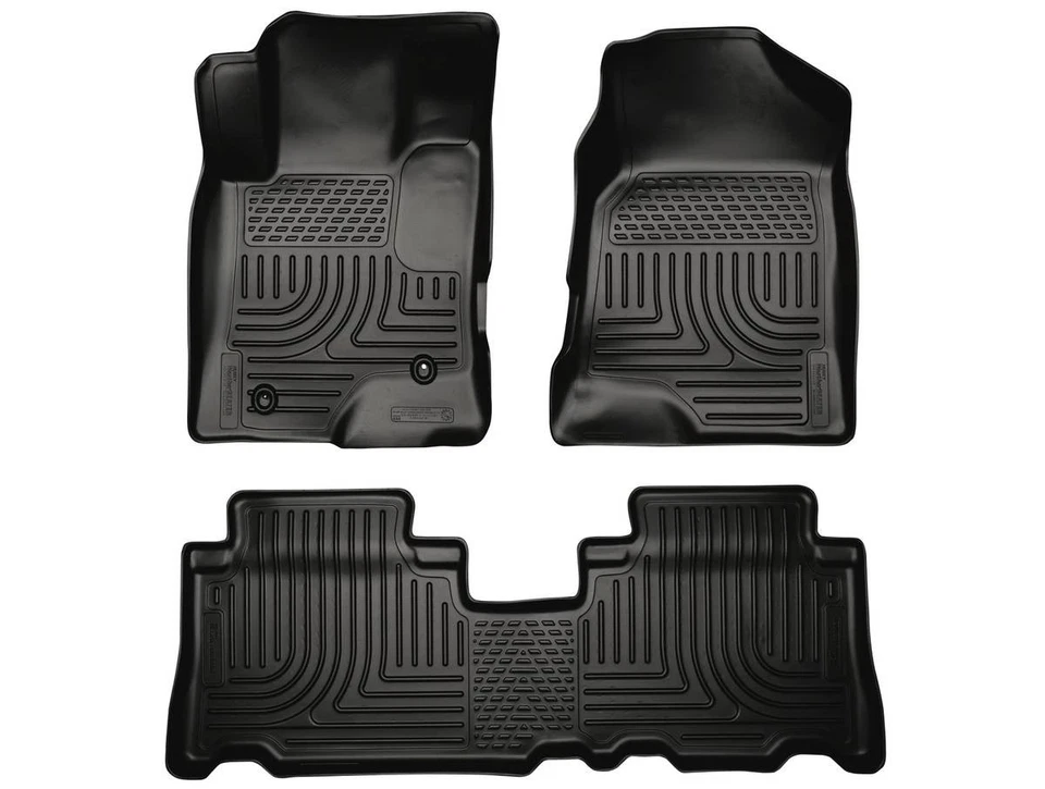 Husky Weatherbeater Floor Mats Fit 2012-2015 Chevy Captiva Sport Front/2nd Blk Foto 1 de 4
