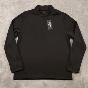 Rhone Pullover Mens Large Black Commuter 1/4 Zip Sweater Classic Fit 100474 - Picture 1 of 16