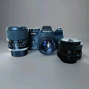 Yashica FR I 35mm SLR Film Camera + 50mm f1.7 ML Lens & Tamron 35 - 70mm Lens - Picture 1 of 18