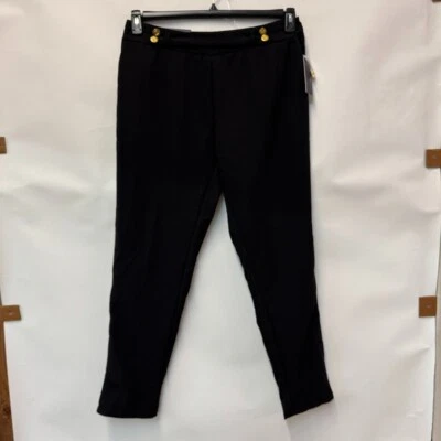 Pantalones Adrienne Vittadini para mujer XL negros con detalle de botones dorados nuevos con etiquetas J14 Foto 1 de 3
