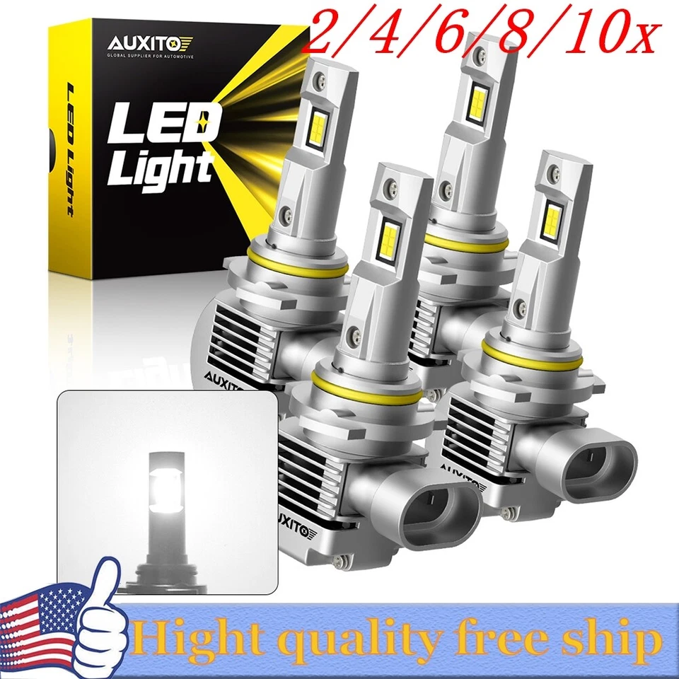 KIT de faros LED 4/8X 9006 9005 bombilla combinada 10000K haz alto bajo blanco más brillante Foto 1 de 1