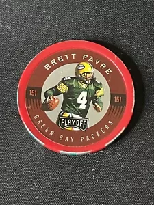 NFL Playoff 1997 Brett Favre Chip Shots Red #151 Green Bay Packers Poker - Bild 1 von 2