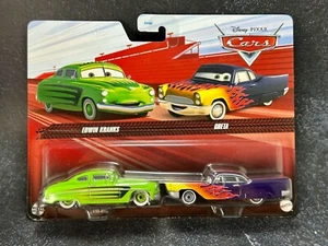 Paquete de 2 coches Edwin Kranks & Greta Disney Pixar ~ ¡ENVÍO GRATUITO! ~ Bonita tarjeta - Imagen 1 de 5