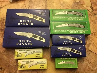 Frost Folding Lockback Knives Lot Of 9 - Brand New - Image 1 of 4