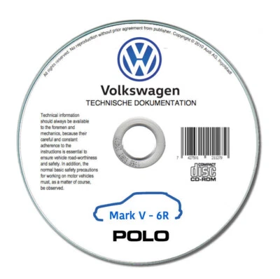 Volkswagen Polo  serie V (2010-2018)  manuale officina riparazione su cd - Immagine 1 di 4