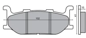 SINTERIZED RMS FRONT YAMAHA XV 535 VIRAGO 1995 1996 1997 brake pads - Picture 1 of 1