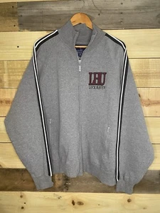 Jansport LHU Lock Haven University Sweatshirt Full Zip White Mens Large - Picture 1 of 6