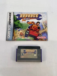 Nintendo Gameboy Advance Advance Wars Cartridge & Manual Original Vintage - Picture 1 of 2