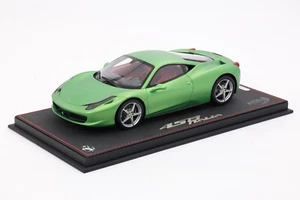P1813TV - 1/18 BBR Ferrari 458 Italia Matt Green Limited 1 pce - Foto 1 di 9