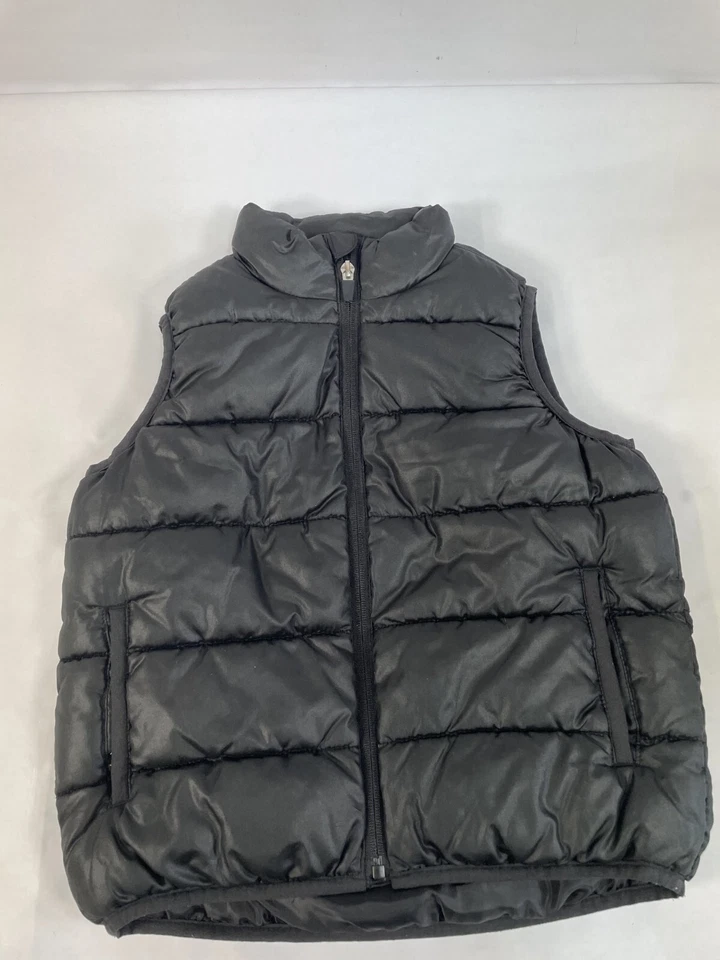 Old Navy 1994 Boys Black Padded Full Zip Vest Size XS (5) - Image 1 of 4