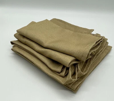 Lot Of 8 Cloth Tan Holiday Fall Square Napkins 14” X 14” - Image 1 of 4