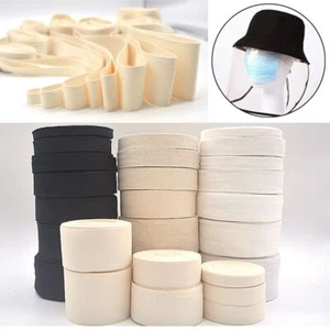 Webbing 1-5cm Wide Cotton Bias Craft Edging Binding Tape Roll Sewing Trims - Picture 1 of 14