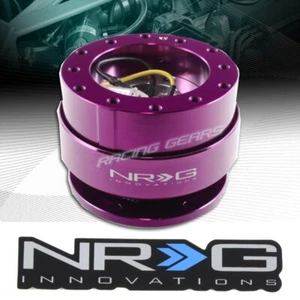 NRG SRK-200PP PURPLE BALL LOCKING STEERING WHEEL GEN 2.0 QUICK RELEASE ADAPTER - Picture 1 of 5