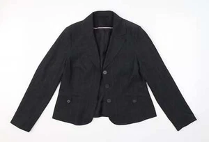 Evie Womens Grey Polyester Blend Suit Jacket Size 14 - Picture 1 of 12
