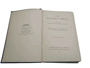 THE ASCENDED CHRIST BY HENRY BARCLAY SWETE 1911 - Picture 1 of 7