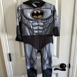Batman Muscle Footed Costume Cape Hood Halloween Baby Boy 12-24 Months