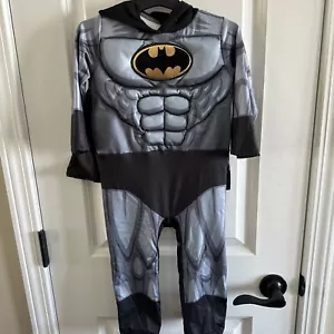Batman Muscle Footed Costume Cape Hood Halloween Baby Boy 12-24 Months - Picture 1 of 4