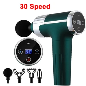 30 Speed Massage Gun Percussion Massager Deep Tissue Muscle Vibrating Relaxing - Picture 1 of 9
