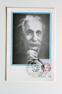CARTOLINA COMMEMORATIVA ALBERT EINSTEIN ROMA 1979 (F1316) - Picture 1 of 1