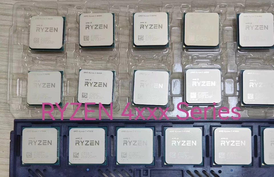 AMD RYZEN 7 Pro 4750GE 4750G R5 4650G 4650GE 4500 4600G R3 4350G Socket AM4 CPU - Image 1 of 1