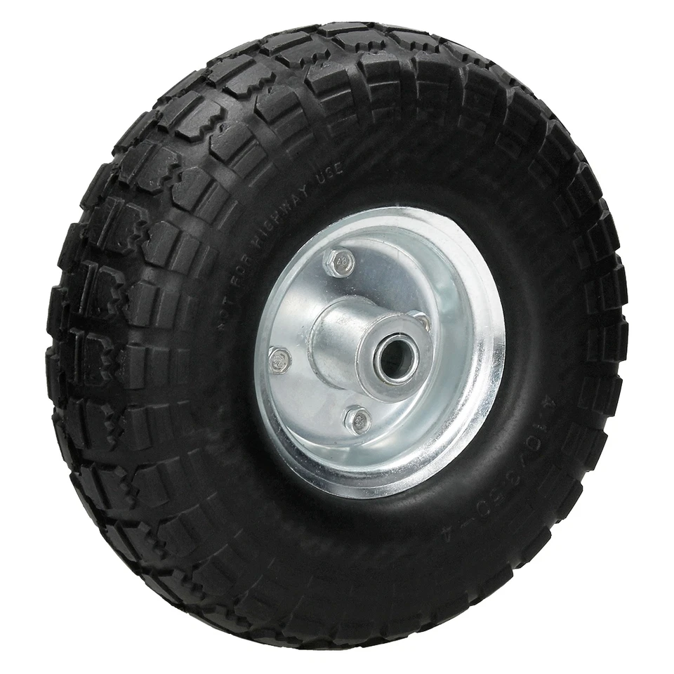 ECD-GERMANY Ruota per carriola carrelli PU 4.10/3.50-4 260x85 ricambio antiforatura 1x 2x 4x