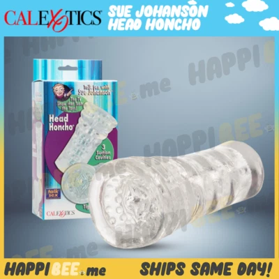 CalExotics Cabeza Honcho Bolsillo Coño Sue Johanson🍯 Hombres Masturbador Stroker Manga Foto 1 de 4